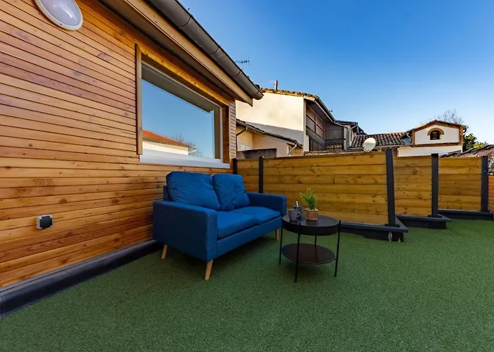 Le Toit Terrasse Proche Commodites Parking Facile شقة كاسلسارازين