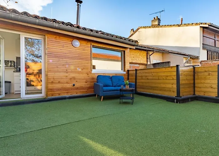 Le Toit Terrasse Proche Commodites Parking Facile *